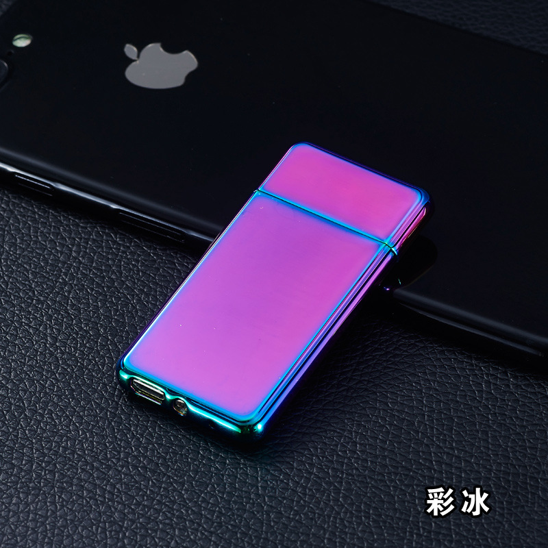 Metal Wind-proof Personality of Ultra-thin USB Charging Cigar Lighter Metal Wind-proof Personality of Ultra-thin USB Charging Cigar Lighter