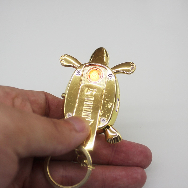 Tortoise key button USB charging lighter Tortoise key button USB charging lighter