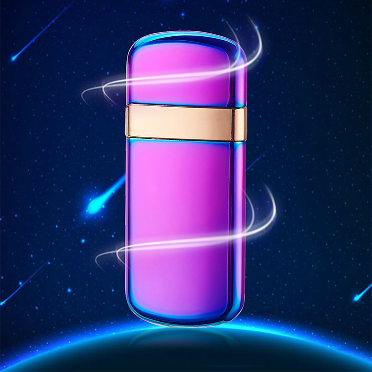 2PCS/LOT New Flip Cover Environmental Protection Dual-sided USB Rechargeable Cigarette Lighter 2PCS/LOT New Flip Cover Environmental Protection Dual-sided USB Rechargeable Cigarette Lighter