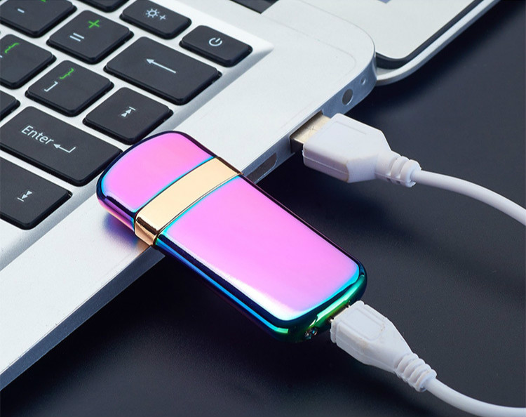 2PCS/LOT New Flip Cover Environmental Protection Dual-sided USB Rechargeable Cigarette Lighter 2PCS/LOT New Flip Cover Environmental Protection Dual-sided USB Rechargeable Cigarette Lighter