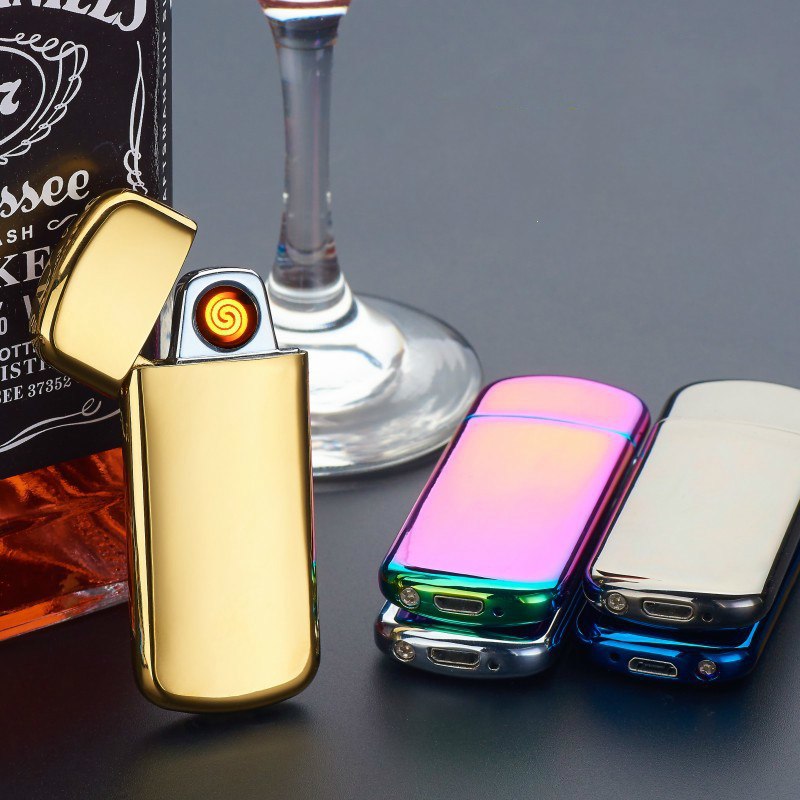 2PCS/LOT New Flip Cover Environmental Protection Dual-sided USB Rechargeable Cigarette Lighter 2PCS/LOT New Flip Cover Environmental Protection Dual-sided USB Rechargeable Cigarette Lighter