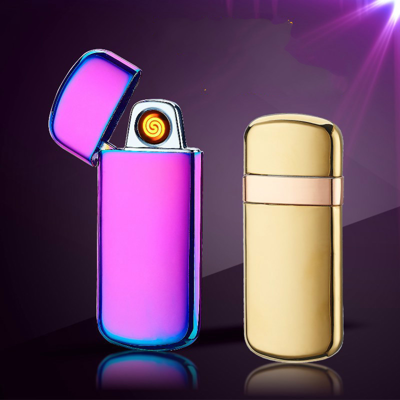 2PCS/LOT New Flip Cover Environmental Protection Dual-sided USB Rechargeable Cigarette Lighter 2PCS/LOT New Flip Cover Environmental Protection Dual-sided USB Rechargeable Cigarette Lighter