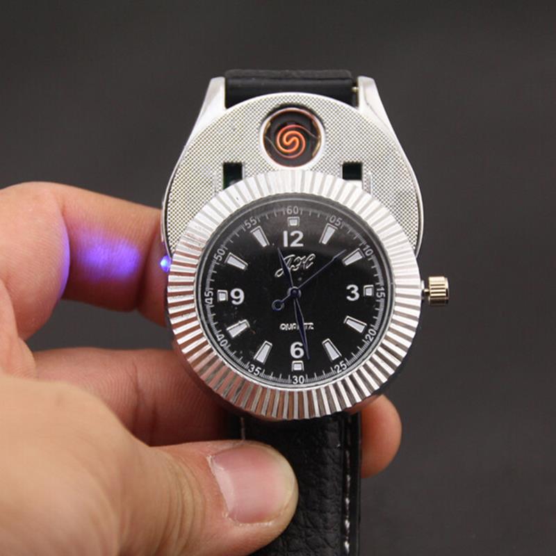 usb lighter Watch Men Quartz Watches USB Lighter Rechargeable Cigarette Lighter No flame gas Watches watch lighter 1pcs usb lighter Watch Men Quartz Watches USB Lighter Rechargeable Cigarette Lighter No flame gas Fashion Watches watch lighter