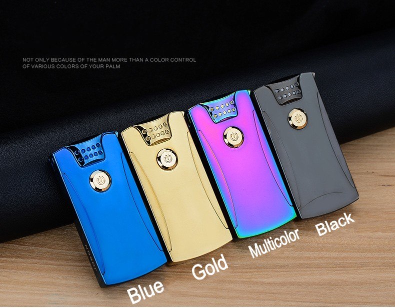 New Original Brand Double Arc Pulse Lighter USB Charge Men’s Gift lighters Windproof Match The Novelty Cigarette Lighter 2017 New Original Brand Double Arc Pulse Lighter USB Charge Men's Gift lighters Windproof Match The Novelty Cigarette Lighter