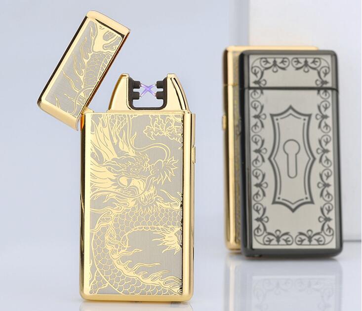 Multicolor Cigarette lighter Electric Arc Windproof Rechargeable Flameless No Gas Metal USB LIGHTER Smoking 1pcs Multicolor Cigarette lighter Electric Arc Windproof Rechargeable Flameless No Gas Metal USB LIGHTER Smoking Accessories