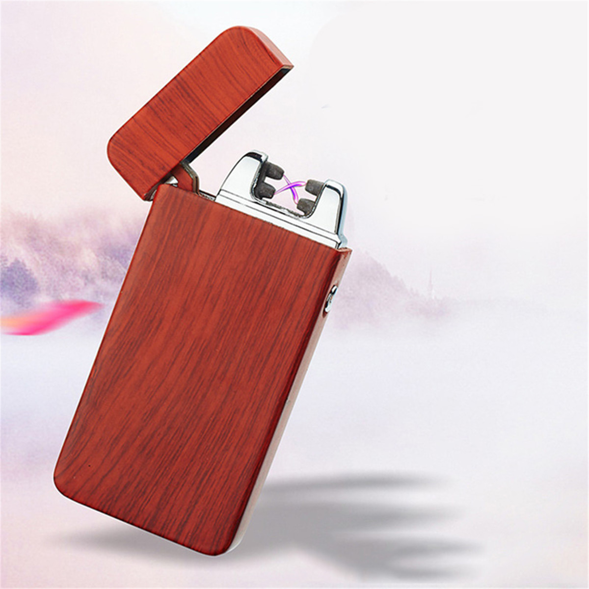 Electronic Zinc Alloy Cigarette Lighter USB Rechargable Windproof Electric Double Arc Pulse Smoking Lighters Torch Gifts for Men Electronic Zinc Alloy Cigarette Lighter USB Rechargable Windproof Electric Double Arc Pulse Smoking Lighters Torch Gifts for Men