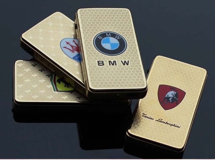 2PCS/LOT Super Thin Metal Case Electronic USB Lighter Rechargeable Cigar Lighter 2PCS/LOT High Quality Super Thin Metal Case Electronic USB Lighter Rechargeable Cigar Lighter