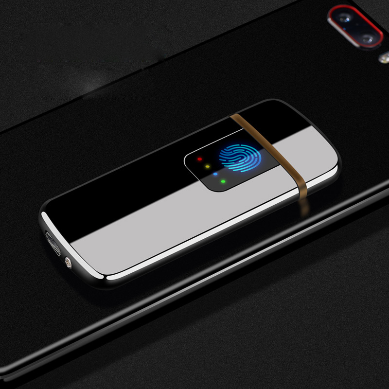 Navpeak Cigarette Lighters Whole Fingerprint Touch Sensor Cigarette Lighter Rechargeable USB Metal Pulse USB lighters Navpeak Cigarette Lighters Wholesale Fingerprint Touch Sensor Cigarette Lighter Rechargeable USB Metal Pulse USB lighters