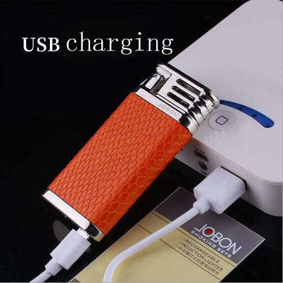 JOBON Hight quality cross arc lighter USB rechargable electric lighter men’s origin package JOBON Hight quality cross arc lighter USB rechargable electric lighter men's gift origin package