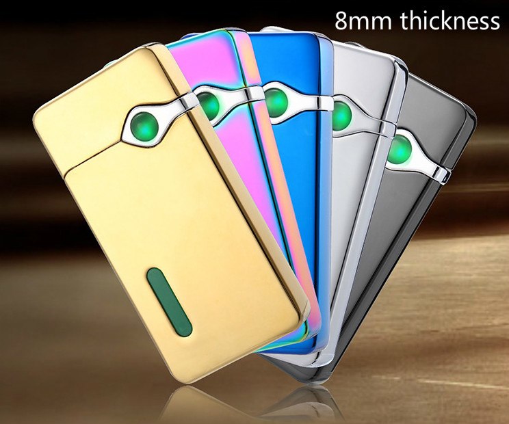 Ultra-thin Windproof Electric Heating USB Rechargeable Cigarette Lighter Ultra-thin Windproof Electric Heating USB Rechargeable Cigarette Lighter