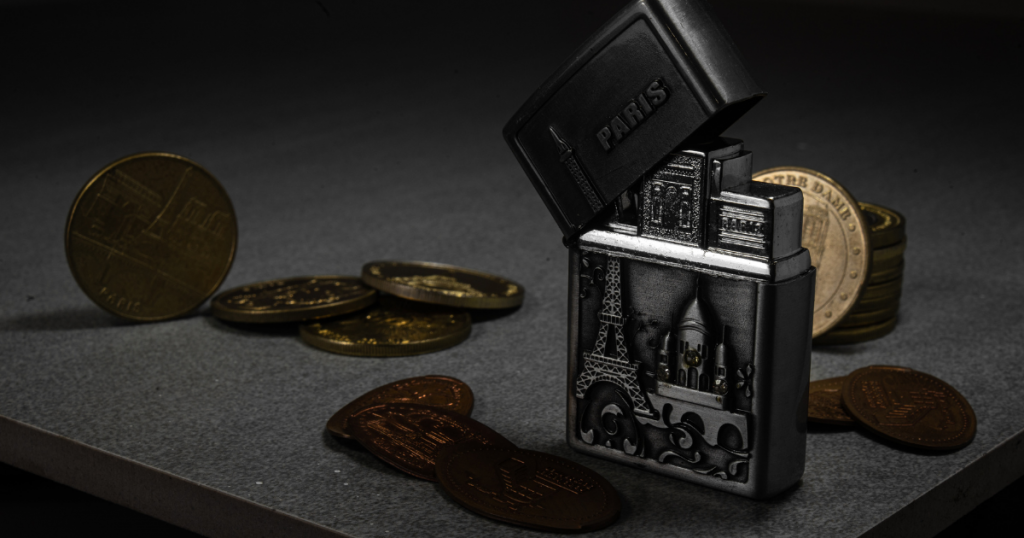 A zippo lighter