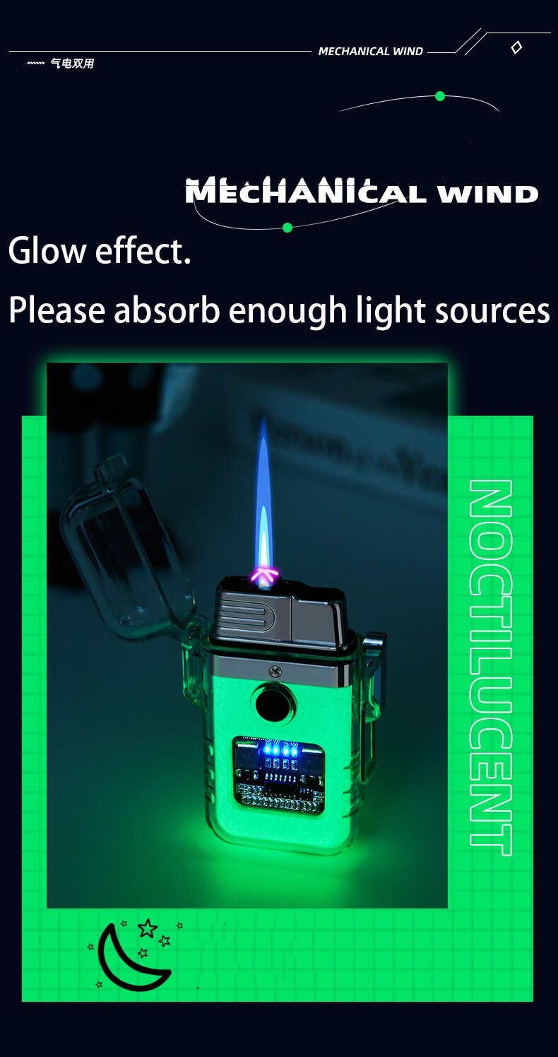 Waterdichte Aansteker Winddicht Aansteker Butaan Gas Turbo Elektrische Transparante Plasma Arc Usb Oplaadbare Aanstekers Outdoor Camping Waterdichte Aansteker Winddicht Aansteker Butaan Gas Turbo Elektrische Transparante Plasma Arc Usb Oplaadbare Aanstekers Outdoor Camping