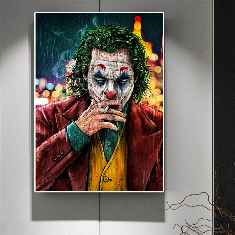 Graffiti Art Film Joker Roken Canvas Schilderij Wall Art Posters En Prints Voor Woonkamer Muur Pictures Home Wanddecoratie Graffiti Art Film Joker Roken Canvas Schilderij Wall Art Posters En Prints Voor Woonkamer Muur Pictures Home Wanddecoratie