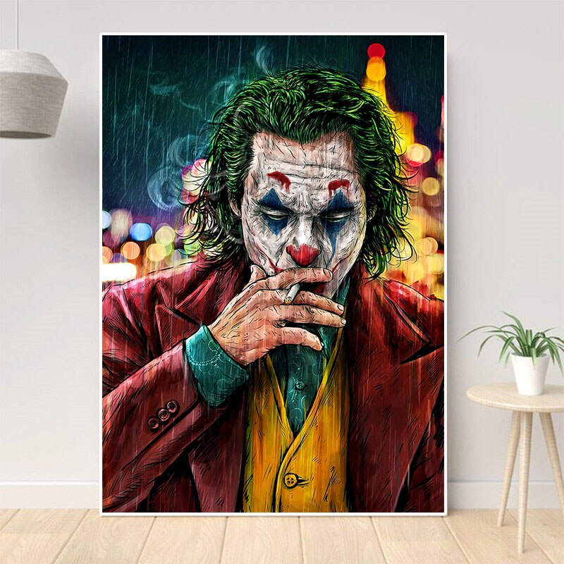 Graffiti Art Film Joker Roken Canvas Schilderij Wall Art Posters En Prints Voor Woonkamer Muur Pictures Home Wanddecoratie Graffiti Art Film Joker Roken Canvas Schilderij Wall Art Posters En Prints Voor Woonkamer Muur Pictures Home Wanddecoratie