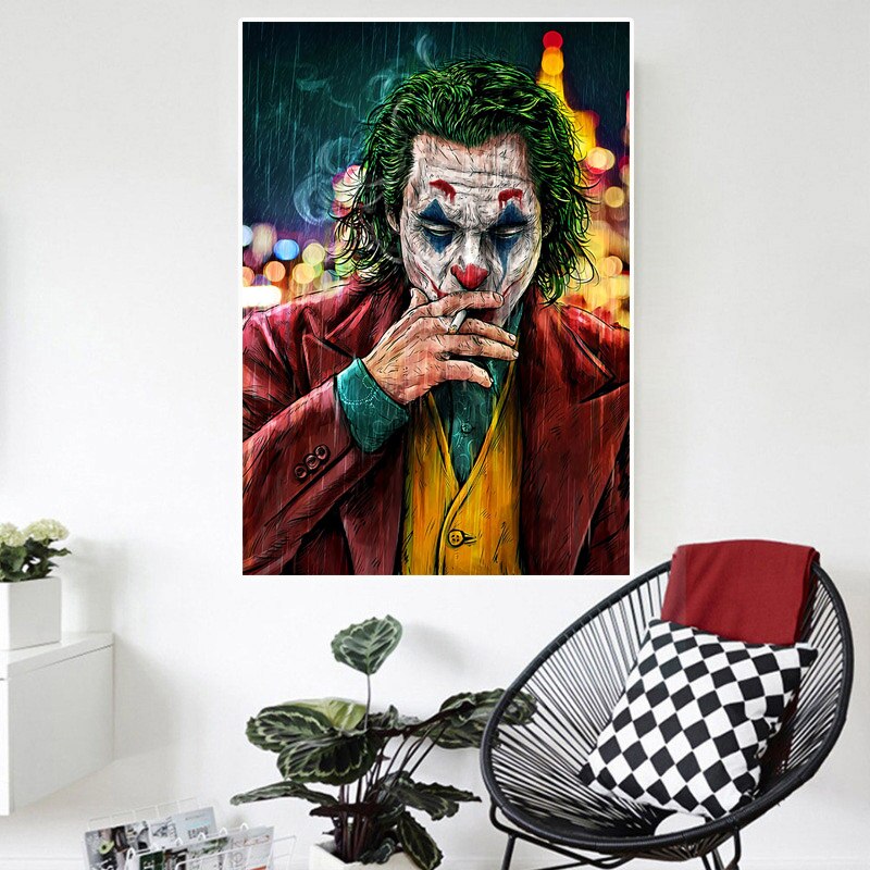 Graffiti Art Film Joker Roken Canvas Schilderij Wall Art Posters En Prints Voor Woonkamer Muur Pictures Home Wanddecoratie Graffiti Art Film Joker Roken Canvas Schilderij Wall Art Posters En Prints Voor Woonkamer Muur Pictures Home Wanddecoratie