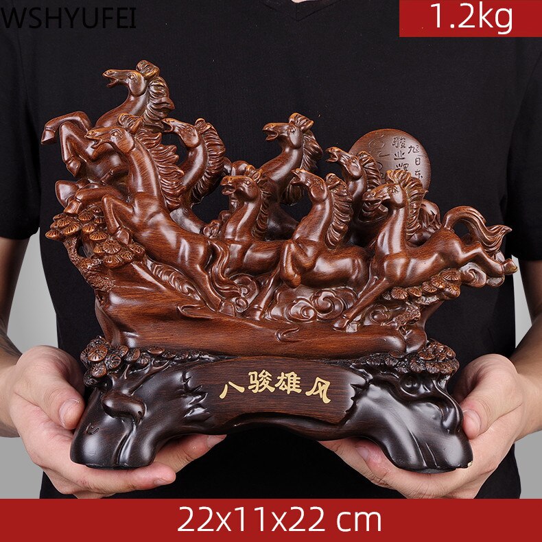 Chinese Style Lucky Eight Horses Resin Auspicious Gifts Home Crafts Living Room Study Desk Ornaments Statue Housewarming Gifts Chinese Style Lucky Eight Horses Resin Auspicious Gifts Home Crafts Living Room Study Desk Ornaments Statue Housewarming Gifts