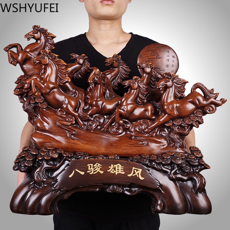 Chinese Style Lucky Eight Horses Resin Auspicious Gifts Home Crafts Living Room Study Desk Ornaments Statue Housewarming Gifts Chinese Style Lucky Eight Horses Resin Auspicious Gifts Home Crafts Living Room Study Desk Ornaments Statue Housewarming Gifts