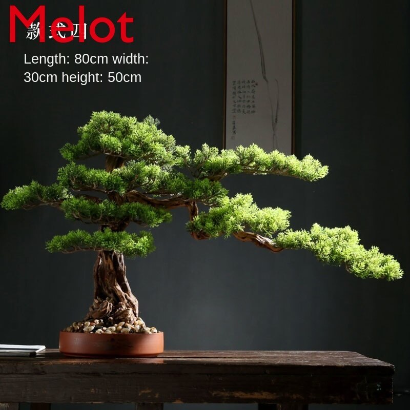 Solid Wood Root Decorations Artificial Greeting Pine New Chinese Style Bonsai Decoration Living Room Entrance Home Greenery Solid Wood Root Decorations Artificial Greeting Pine New Chinese Style Bonsai Decoration Living Room Entrance Home Greenery