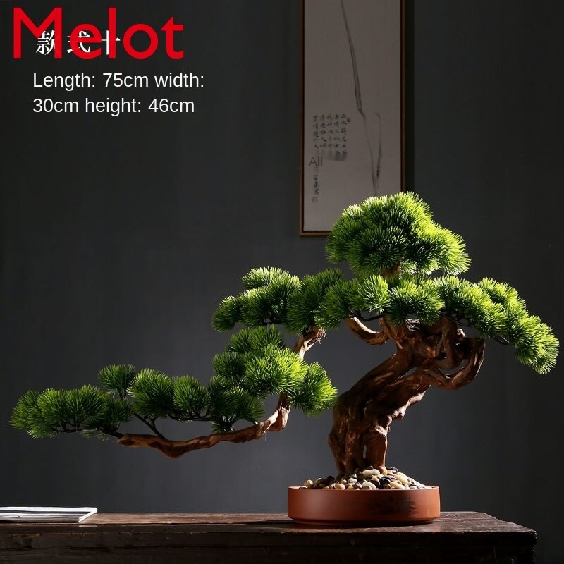 Solid Wood Root Decorations Artificial Greeting Pine New Chinese Style Bonsai Decoration Living Room Entrance Home Greenery Solid Wood Root Decorations Artificial Greeting Pine New Chinese Style Bonsai Decoration Living Room Entrance Home Greenery