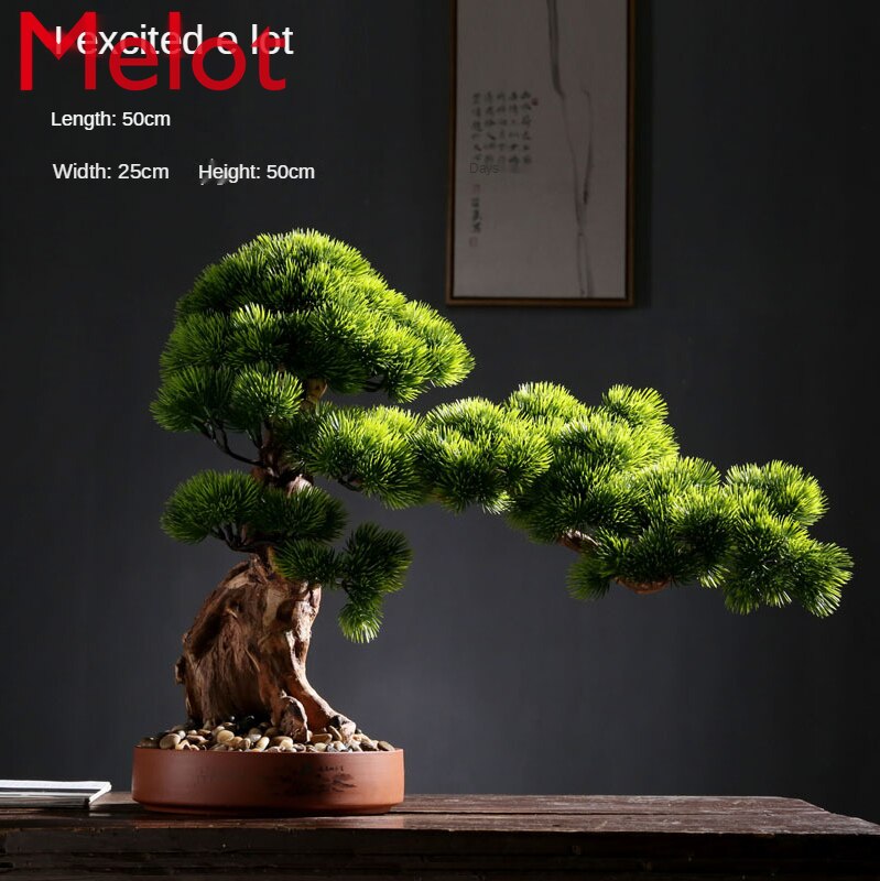 Solid Wood Root Decorations Artificial Greeting Pine New Chinese Style Bonsai Decoration Living Room Entrance Home Greenery Solid Wood Root Decorations Artificial Greeting Pine New Chinese Style Bonsai Decoration Living Room Entrance Home Greenery