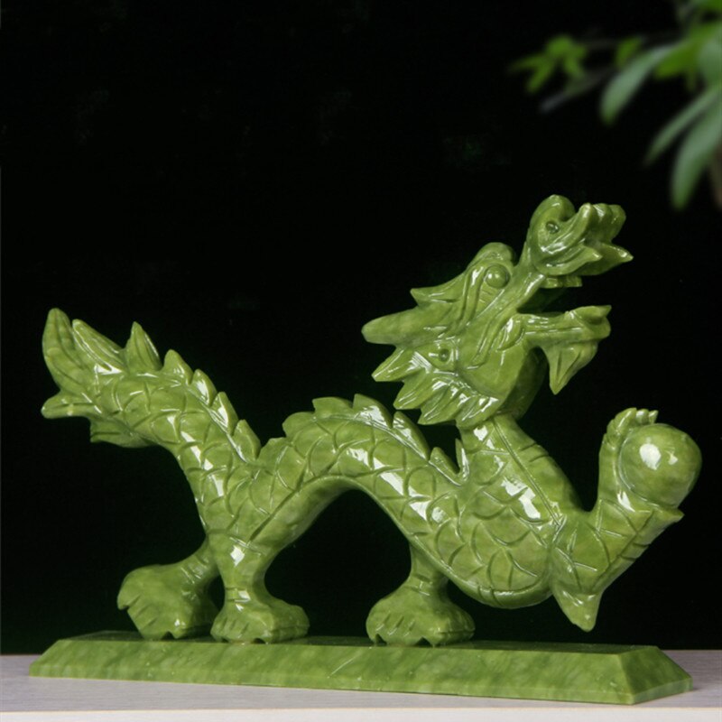 Chinese Zodiac Dragon Natural Jade Ornaments High-end Crafts Home Living Room Desktop Feng Shui Decorations Countertop Decor Chinese Zodiac Dragon Natural Jade Ornaments High-end Crafts Home Living Room Desktop Feng Shui Decorations Countertop Decor