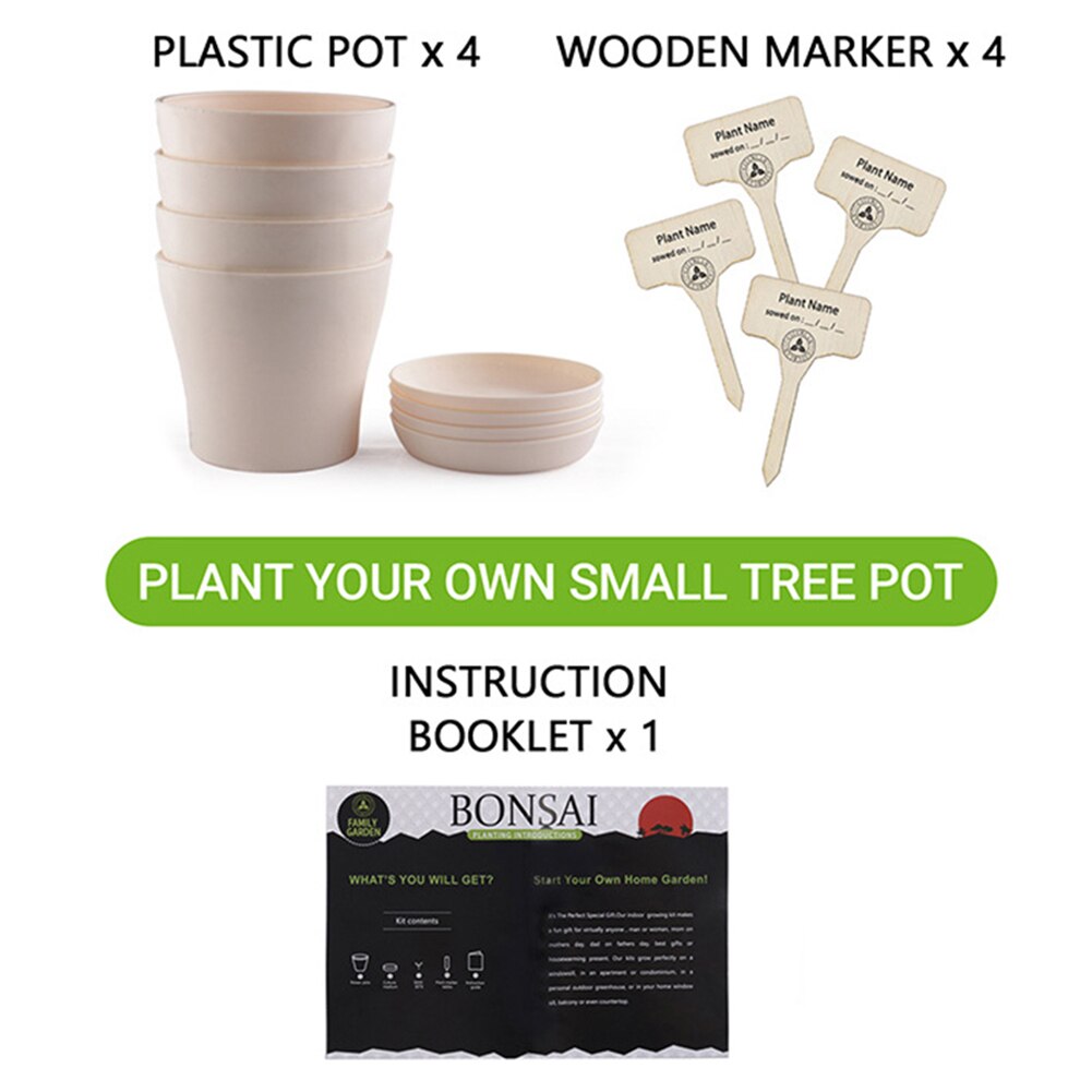 Tool DIY Germination Gardening Starter Indoor Pot Bonsai Tree Kit Drip Tray Growing Plant Kids Adult Gifts Crafts Tool DIY Germination Gardening Starter Indoor Pot Bonsai Tree Kit Drip Tray Growing Plant Kids Adult Gifts Crafts