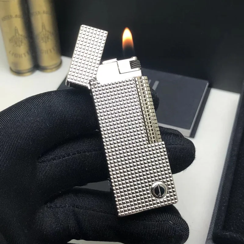 Classic Butane Gas Lighter Grinding Wheel Ignition Portable Reflatable Lighter Smoking Accessories for Men’s Memorial Gift Classic Butane Gas Lighter Grinding Wheel Ignition Portable Reflatable Lighter Smoking Accessories for Men's Memorial Gift