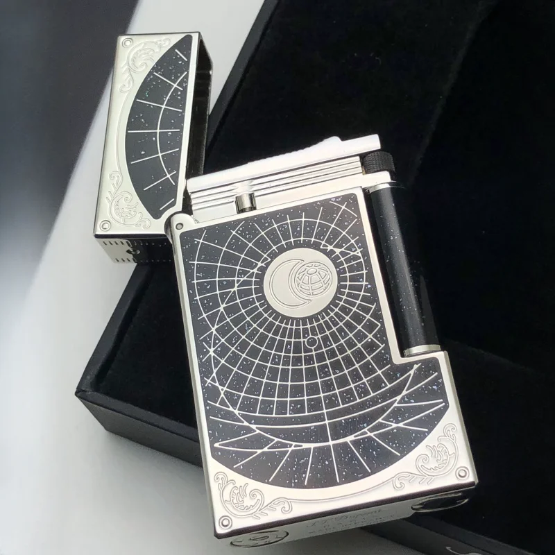 New Retro Butane Gas Lighters Bright Sound Soft Flame Luxury Smoking Gadget for Men Portable Outdoor Reflatable Lighter New Retro Butane Gas Lighters Bright Sound Soft Flame Luxury Smoking Gadget for Men Portable Outdoor Reflatable Lighter