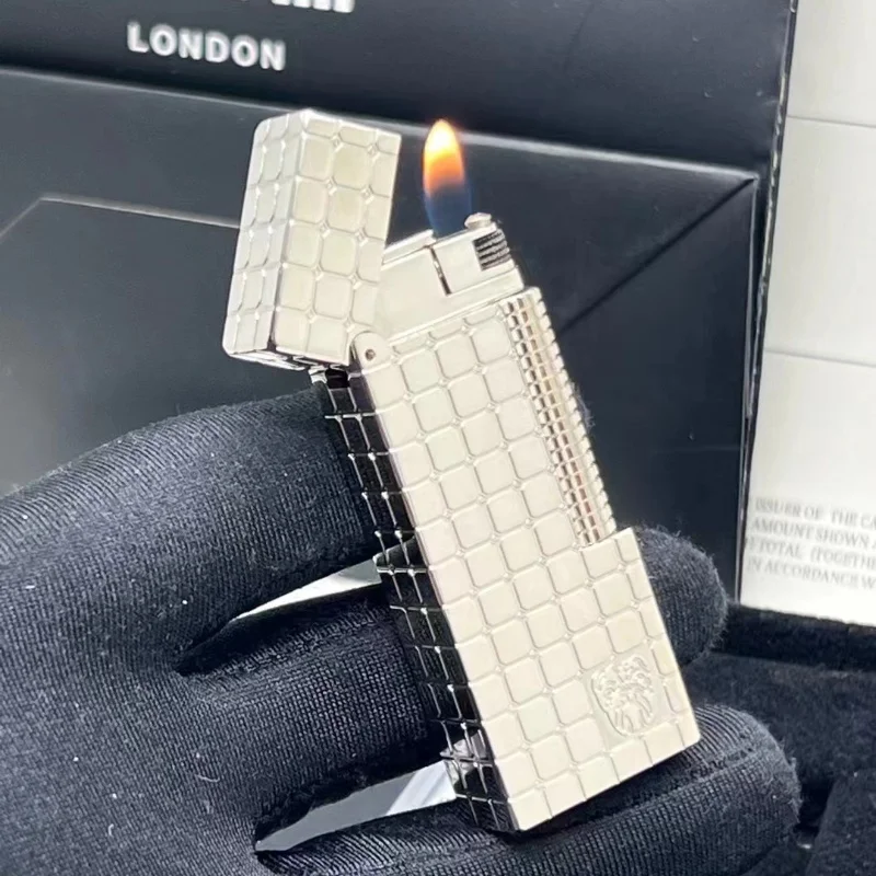 Stylish Classic Gas Lighter Grinding Wheel Ignition Portable Inflatable Cigar Lighter for Smoker’s Memorial Collection Gift Stylish Classic Gas Lighter Grinding Wheel Ignition Portable Inflatable Cigar Lighter for Smoker's Memorial Collection Gift