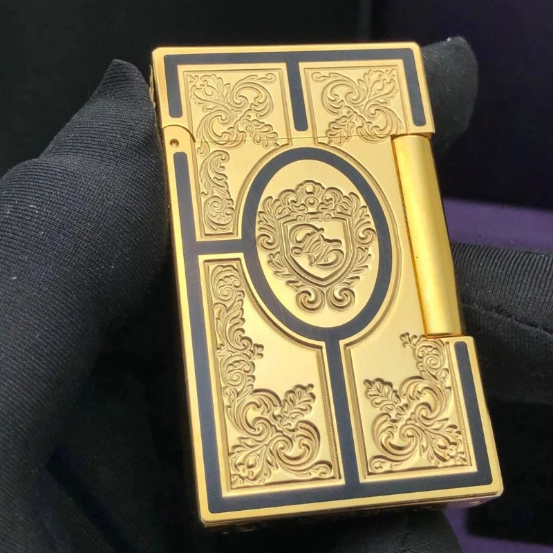 Creative Brass Grinding Wheel Ignition Gas Lighter Bright Sound Butane Inflatable Lighter Men’s Gift Outdoor Smoking Accessories Creative Brass Grinding Wheel Ignition Gas Lighter Bright Sound Butane Inflatable Lighter Men's Gift Outdoor Smoking Accessories