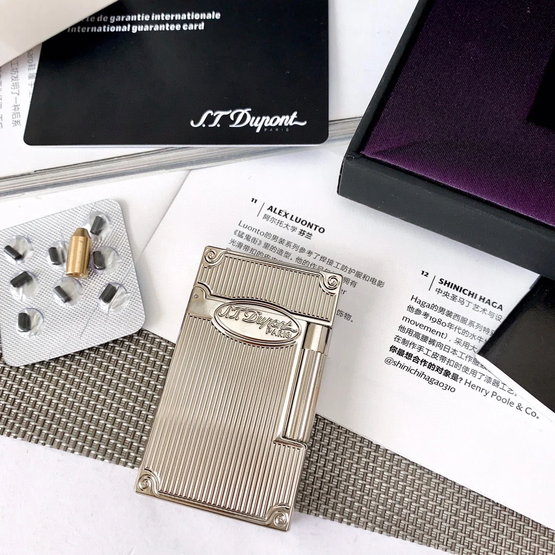 JT.Dunant Brass Butane Gas Lighter Bright Sound Grinding Wheel Ignition Inflatable Lighter Men’s Gift Cigarette Accessories JT.Dunant Brass Butane Gas Lighter Bright Sound Grinding Wheel Ignition Inflatable Lighter Men's Gift Cigarette Accessories