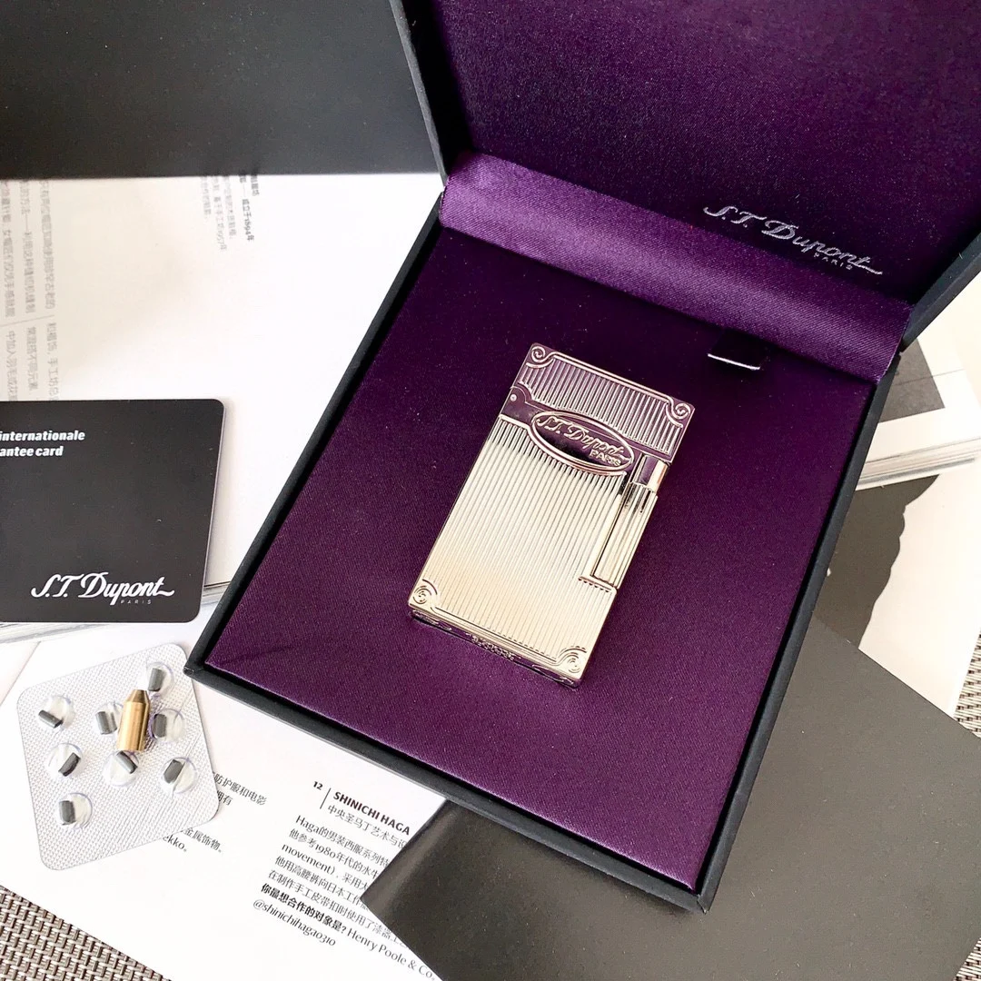 JT.Dunant Brass Butane Gas Lighter Bright Sound Grinding Wheel Ignition Inflatable Lighter Men’s Gift Cigarette Accessories JT.Dunant Brass Butane Gas Lighter Bright Sound Grinding Wheel Ignition Inflatable Lighter Men's Gift Cigarette Accessories