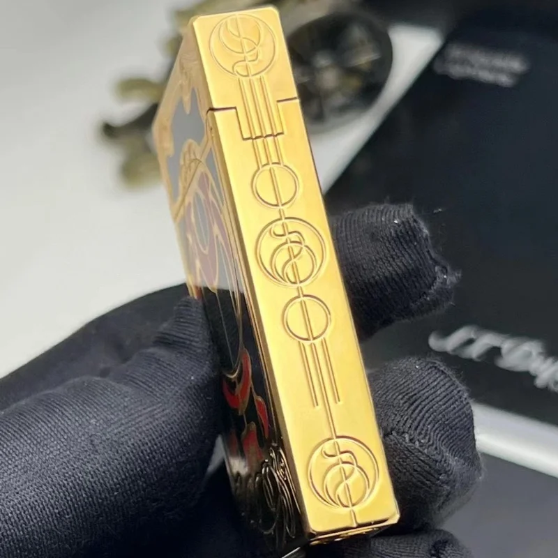 Brass Grinding Wheel Ignition Butane Gas Lighter Luxury Lacquer and Bright Sound Reflatable Lighter Men’s Gift Smoking Gadgets Brass Grinding Wheel Ignition Butane Gas Lighter Luxury Lacquer and Bright Sound Reflatable Lighter Men's Gift Smoking Gadgets