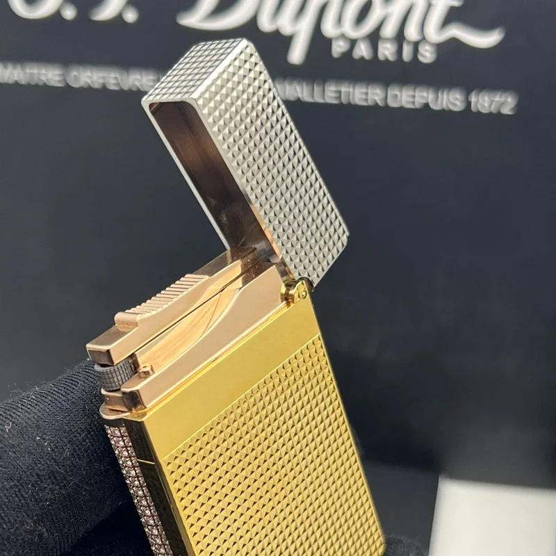 JT.Dunant Creative Grinding Wheel Ignition Gas Lighter Bright Sound Reflatable Lighter Men’s Cigarette Accessories Gift Box JT.Dunant Creative Grinding Wheel Ignition Gas Lighter Bright Sound Reflatable Lighter Men's Cigarette Accessories Gift Box