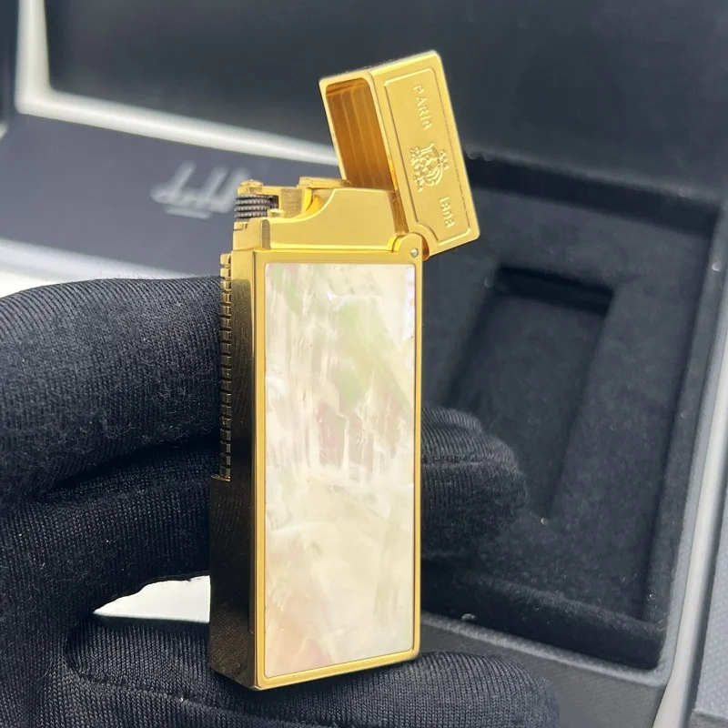 Creative Gas Lighter All Copper Grinding Wheel Ignition Portable Outdoor Reflatable Lighter Cigarette Accessories For Men's Gift
