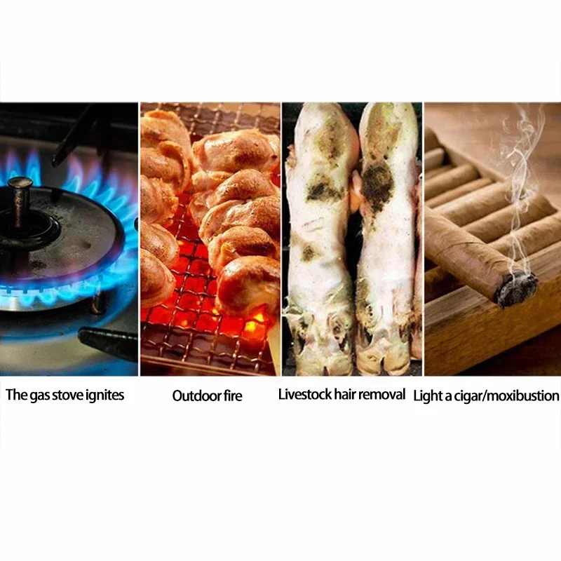 HONEST Metal Torch Gas Lighter Outdoor Blue Flame Windproof Lighter Cigar Butane Spray Gun Portable Jet Lighter HONEST Metal Torch Gas Lighter Outdoor Blue Flame Windproof Lighter Cigar Butane Spray Gun Portable Jet Lighter