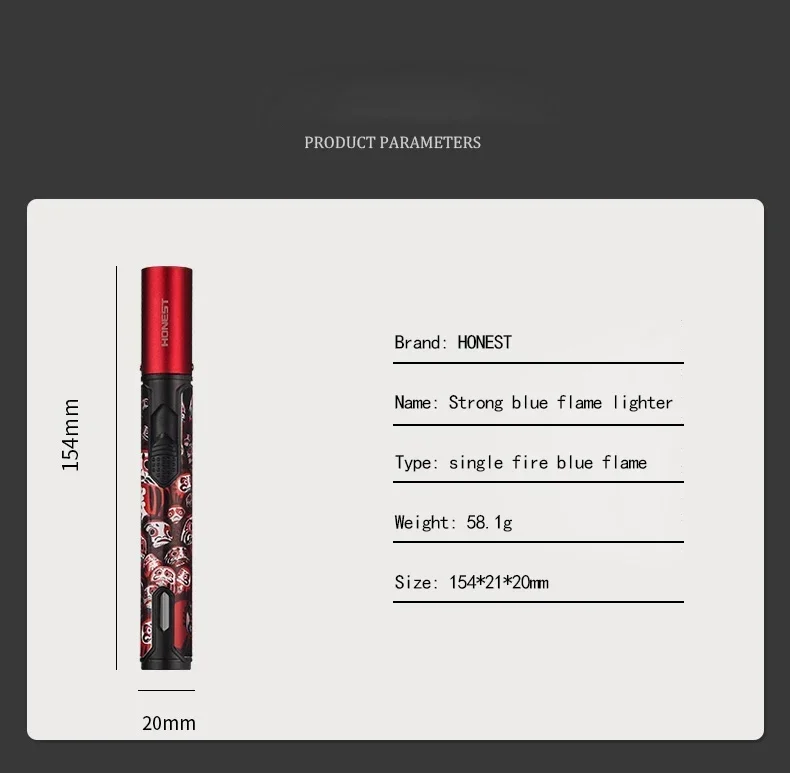 HONEST Metal Torch Gas Lighter Outdoor Blue Flame Windproof Lighter Cigar Butane Spray Gun Portable Jet Lighter HONEST Metal Torch Gas Lighter Outdoor Blue Flame Windproof Lighter Cigar Butane Spray Gun Portable Jet Lighter