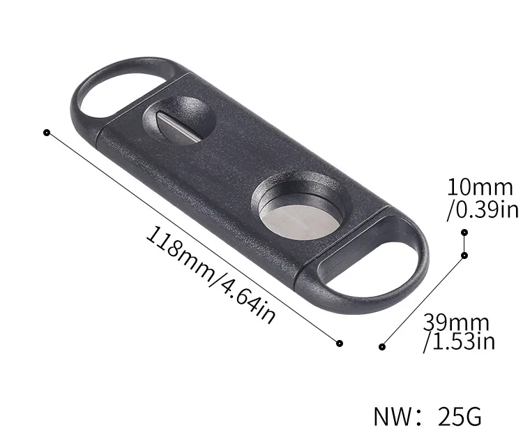 DEJAYA Cigar Cutter ABS Case Stainless Steel V Shape Sharp Blade Cigarro Knife Hole Opener Smoke Cigarrera Accessories Dual Use DEJAYA Cigar Cutter ABS Case Stainless Steel V Shape Sharp Blade Cigarro Knife Hole Opener Smoke Cigarrera Accessories Dual Use