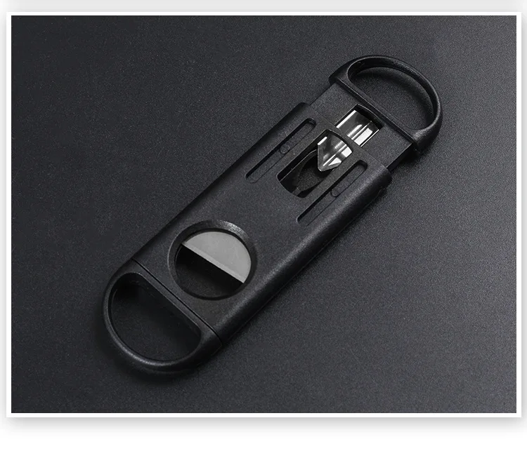 DEJAYA Cigar Cutter ABS Case Stainless Steel V Shape Sharp Blade Cigarro Knife Hole Opener Smoke Cigarrera Accessories Dual Use DEJAYA Cigar Cutter ABS Case Stainless Steel V Shape Sharp Blade Cigarro Knife Hole Opener Smoke Cigarrera Accessories Dual Use