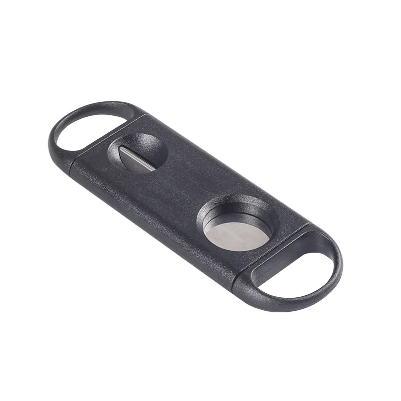 DEJAYA Cigar Cutter ABS Case Stainless Steel V Shape Sharp Blade Cigarro Knife Hole Opener Smoke Cigarrera Accessories Dual Use DEJAYA Cigar Cutter ABS Case Stainless Steel V Shape Sharp Blade Cigarro Knife Hole Opener Smoke Cigarrera Accessories Dual Use