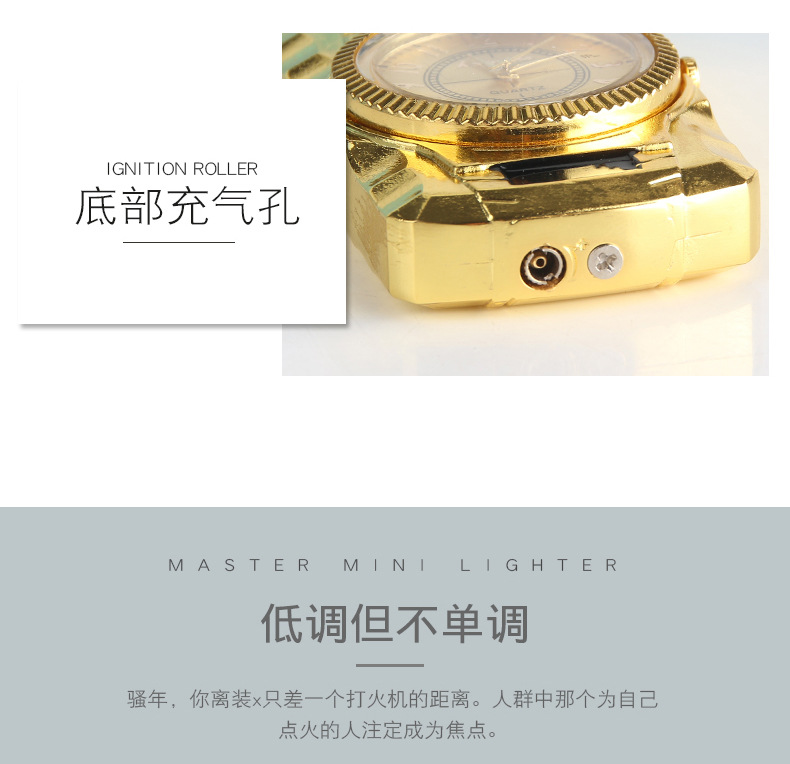 Creative Seven Colored lights Jet Turbo torch Blue flame gas watch Cigar lighter Windproof metal press ignition fashion men gift Creative Seven Colored lights Jet Turbo torch Blue flame gas watch Cigar lighter Windproof metal press ignition fashion men gift