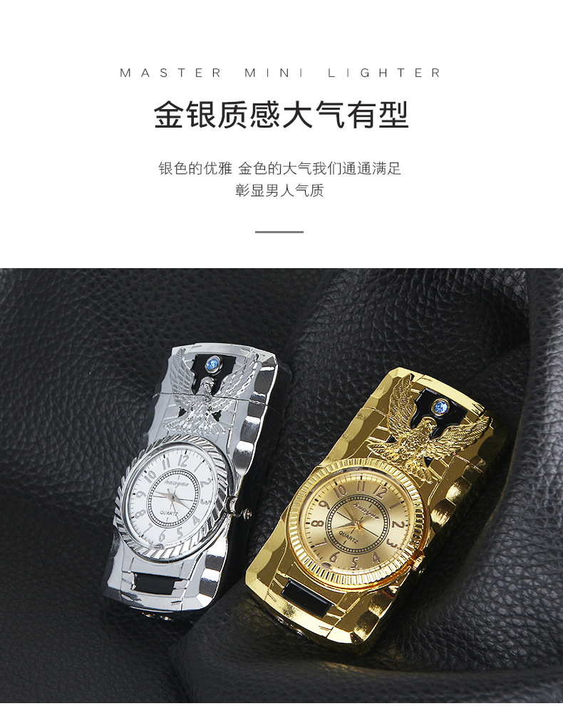 Creative Seven Colored lights Jet Turbo torch Blue flame gas watch Cigar lighter Windproof metal press ignition fashion men gift Creative Seven Colored lights Jet Turbo torch Blue flame gas watch Cigar lighter Windproof metal press ignition fashion men gift