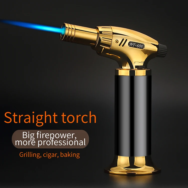 High Quality Torch Lighter for Cigar Kitchen Culinary Gas Refillable BBQ Torch Lighter Stylish and Windproof Jet Flame High Quality Torch Lighter for Cigar Kitchen Culinary Gas Refillable BBQ Torch Lighter Stylish and Windproof Jet Flame