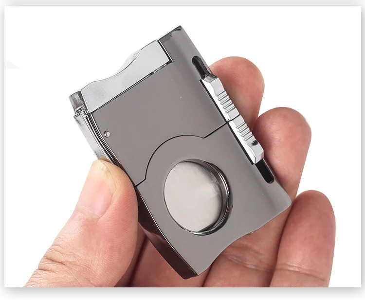 Cigar Cutter Guillotine Single Blade Integrate With Two Edge Cigar Punch Puncher Fun Cigar Tool Smoking Accessories Men's Gift Cigar Cutter Guillotine Single Blade Integrate With Two Edge Cigar Punch Puncher Fun Cigar Tool Smoking Accessories Men's Gift