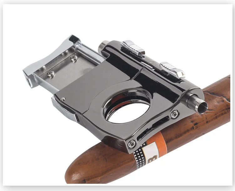 Cigar Cutter Guillotine Single Blade Integrate With Two Edge Cigar Punch Puncher Fun Cigar Tool Smoking Accessories Men's Gift Cigar Cutter Guillotine Single Blade Integrate With Two Edge Cigar Punch Puncher Fun Cigar Tool Smoking Accessories Men's Gift