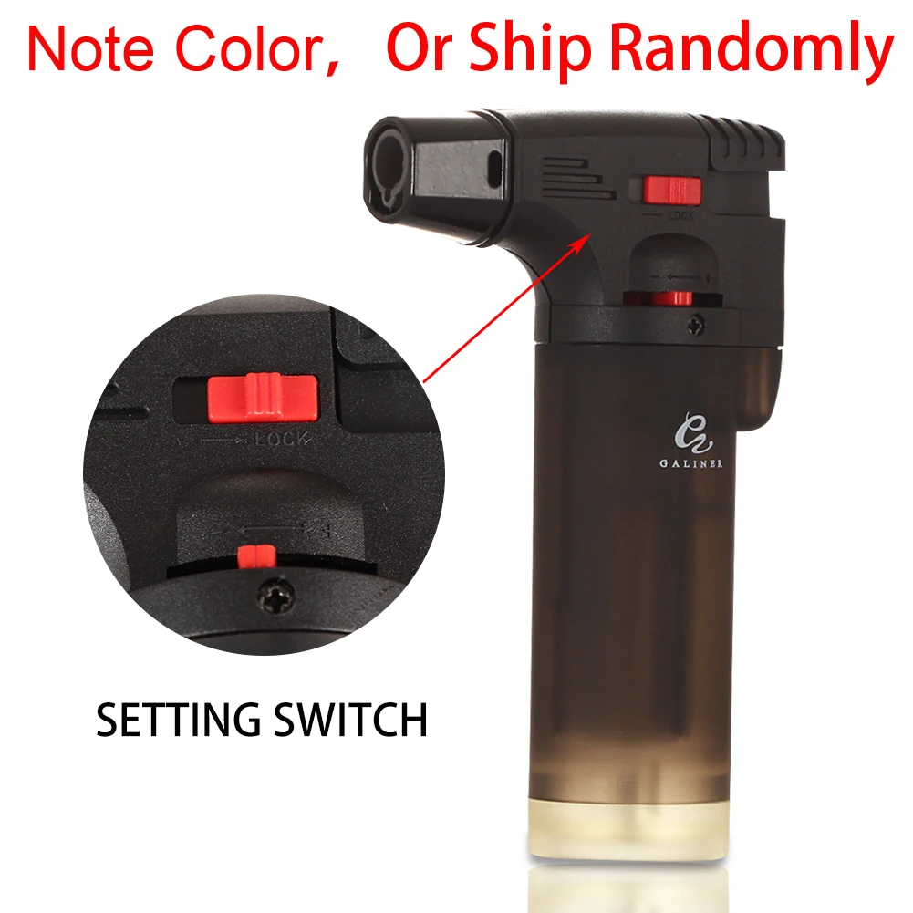 Plastic 1 Jet Cigar Lighter Gas Fire Starter 1300C Blue Flame Spray Gun Butane Torch Lighters Gadgets 1 PC Color Random Color Plastic 1 Jet Cigar Lighter Gas Fire Starter 1300C Blue Flame Spray Gun Butane Torch Lighters Gadgets 1 PC Color Random Color
