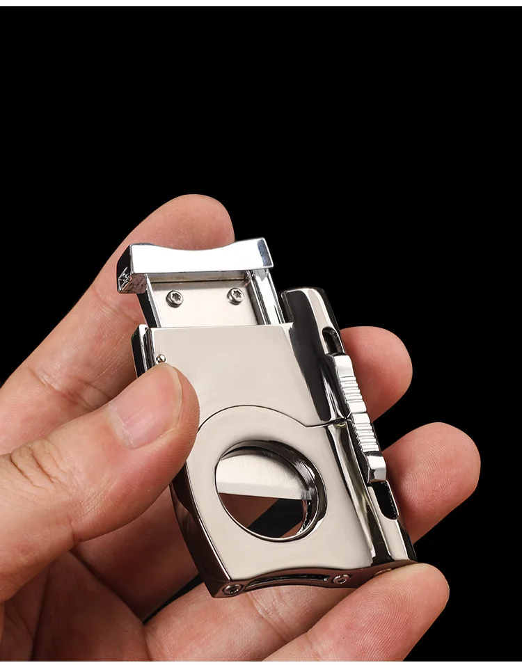 Multi-functional Cigar Cutter Guillotine With 6mm 8mm Cigar Punch Puncher Stainless Steel Cigar Smoking Accessories Gift For Men Multi-functional Cigar Cutter Guillotine With 6mm 8mm Cigar Punch Puncher Stainless Steel Cigar Smoking Accessories Gift For Men