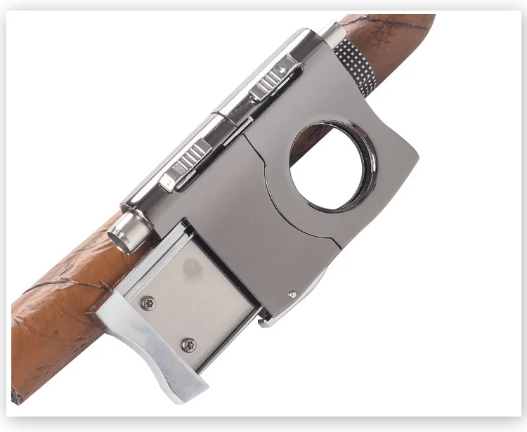 Multi-functional Cigar Cutter Guillotine With 6mm 8mm Cigar Punch Puncher Stainless Steel Cigar Smoking Accessories Gift For Men Multi-functional Cigar Cutter Guillotine With 6mm 8mm Cigar Punch Puncher Stainless Steel Cigar Smoking Accessories Gift For Men