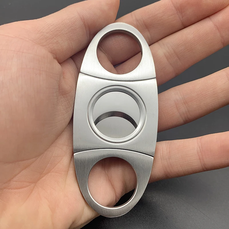 Stainless Steel Cigar Cutter Metal Classic Cutter Guillotine Cigar Scissors Gift Puncher Cutting Knife Cigar Accessory Stainless Steel Cigar Cutter Metal Classic Cutter Guillotine Cigar Scissors Gift Puncher Cutting Knife Cigar Accessory
