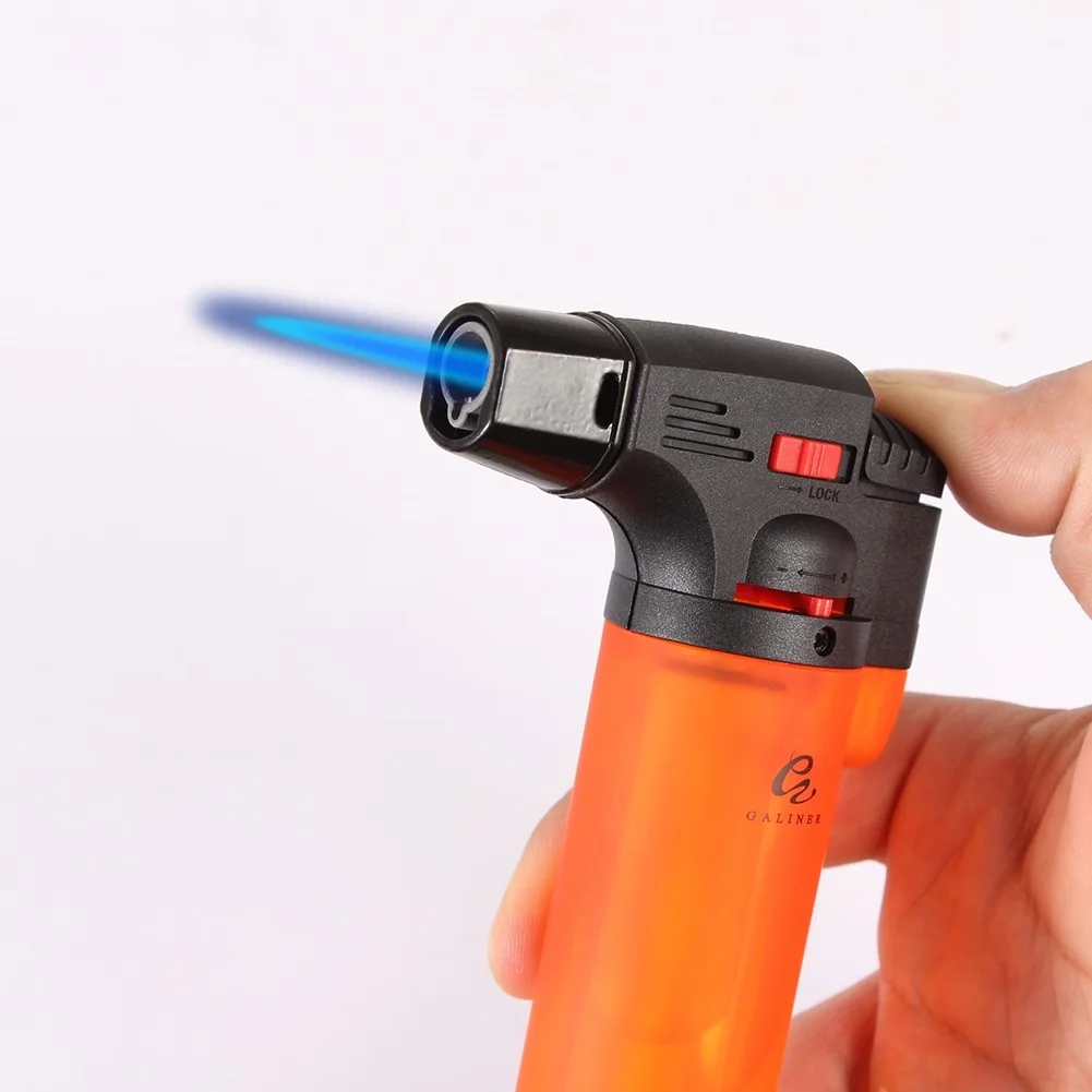 GALINER Torch Lighter Butane Gas Cigar Lighter Spray Gun Smoking Tobacco Accessories 1PC Random Color GALINER Torch Lighter Butane Gas Cigar Lighter Spray Gun Smoking Tobacco Accessories 1PC Random Color